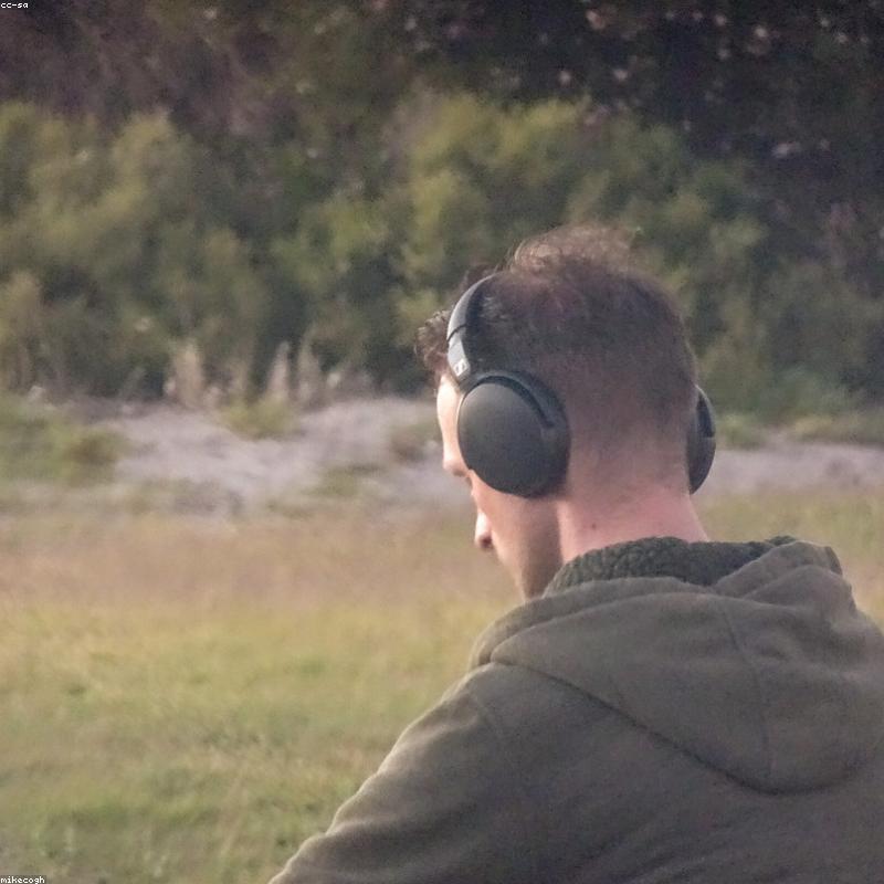 Aurora Studio ANC headphones — front view